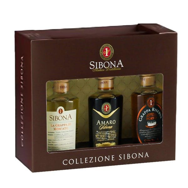 Grappa Sibona - Mini Set ( Moscato, Amaro, Porto ) 200ml